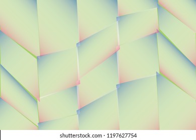 Abstract geometric pink, blue and green color background. Vector, illustration.