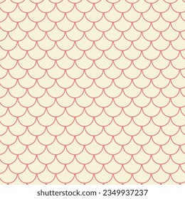 patrón abstracto de escala geométrica de peces rosa.