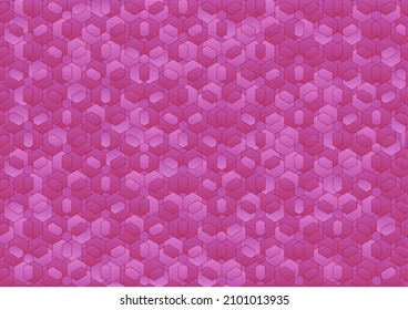 fondo de vector horizontal de color rosa geométrico abstracto.