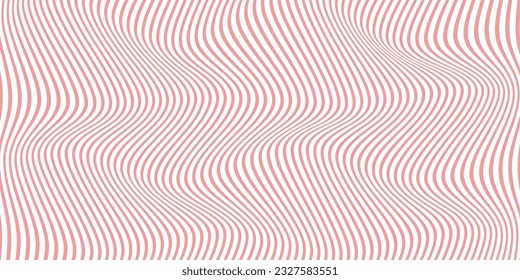 abstract geometric pink stripe wave pattern.