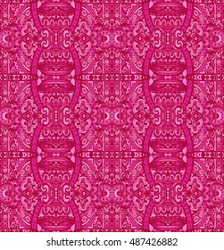 abstract geometric pink vector pattern ornamental print