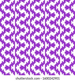 Abstract geometric pixelated seamless pattern.Mosaic style tiled vector design. Creative illustration template.