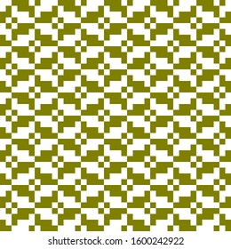 Abstract geometric pixelated seamless pattern.Mosaic style tiled vector design. Creative illustration template.