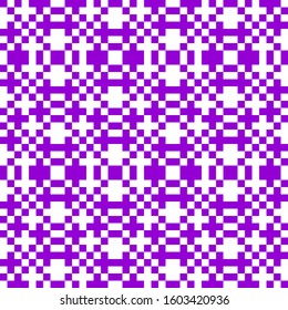 Abstract geometric pixelated seamless pattern.Mosaic style tiled vector design. Creative illustration template.