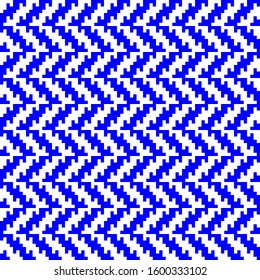 Abstract geometric pixelated zigzag seamless pattern