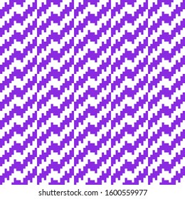 Abstract geometric pixelated zigzag seamless pattern