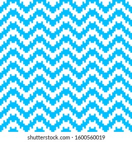 Abstract geometric pixelated zigzag seamless pattern