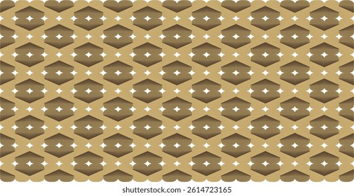 Abstract geometric plane composition in golden brown gradient as ornament and background design inspiration