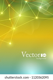 Abstract geometric plexus background with place for text