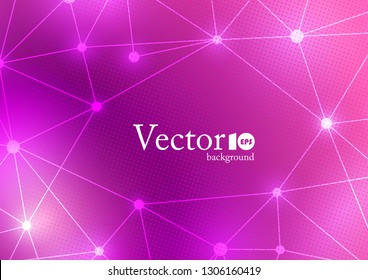 Abstract geometric plexus background with place for text