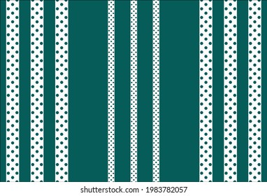 Abstract geometric polka dot pattern on green background. EPS10 Illustration.