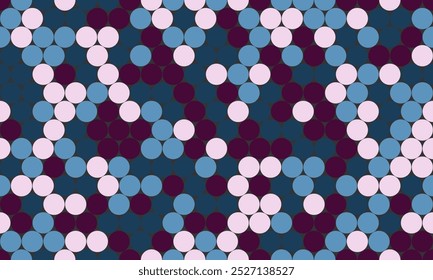 Abstract geometric polka dot pattern with repeating round spots. Great for textile prints, trendy wallpaper, and creative poster backgrounds.