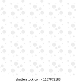Abstract geometric polka dot seamless. Black circle pattern on white eps10