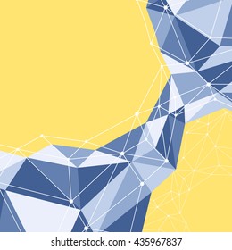 Abstract geometric polygon background. Vector illustration
