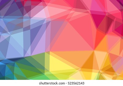 Abstract geometric polygon colorful background
