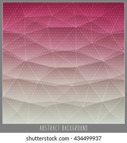 Abstract geometric polygon facet background mosaic made by triangles. Vector illustration, eps10