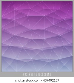 Abstract geometric polygon facet background mosaic made by triangles. Vector illustration, eps10