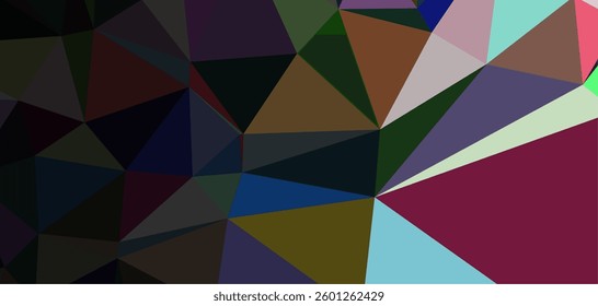 Abstract Geometric Polygon Mosaic Design