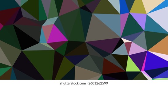 Abstract Geometric Polygon Mosaic Design