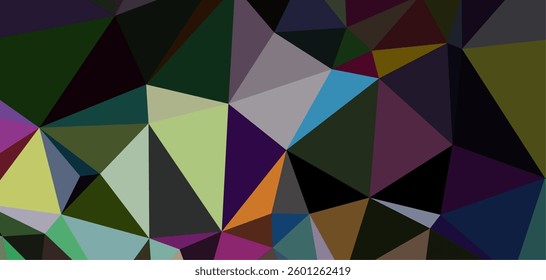 Abstract Geometric Polygon Mosaic Pattern