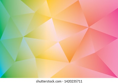 Abstract geometric, Polygon shapes  colorful background. Vector, illustration.