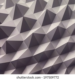 Abstract geometric polygonal background. 3d vector illustration. 