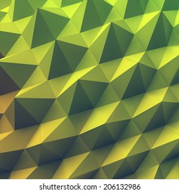 Abstract geometric polygonal background. 3d vector illustration. 