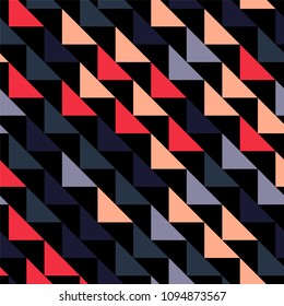 Abstract geometric polygonal background with colored triangles. Can be used as poster, banner, border, background, Wallpaper, card, print and etc. Eps10 vector.