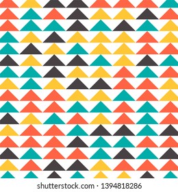 Abstract geometric polygonal background with colored triangles. Can be used as poster, banner, border, background, Wallpaper, card, print and etc. Eps10 vector.