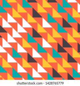 Abstract geometric polygonal background with colored triangles. Can be used as poster, banner, border, background, Wallpaper, card, print and etc. Eps10 vector.