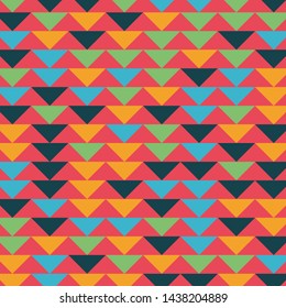 Abstract geometric polygonal background with colored triangles. Can be used as poster, banner, border, background, Wallpaper, card, print and etc. Eps10 vector.