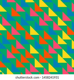 Abstract geometric polygonal background with colored triangles. Can be used as poster, banner, border, background, Wallpaper, card, print and etc. Eps10 vector.