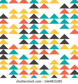 Abstract geometric polygonal background with colored triangles. Can be used as poster, banner, border, background, Wallpaper, card, print and etc. Eps10 vector.