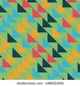 Abstract geometric polygonal background with colored triangles. Can be used as poster, banner, border, background, Wallpaper, card, print and etc. Eps10 vector.