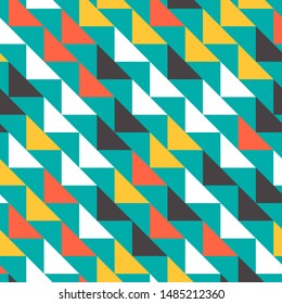 Abstract geometric polygonal background with colored triangles. Can be used as poster, banner, border, background, Wallpaper, card, print and etc. Eps10 vector.
