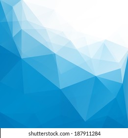 Abstract geometric polygonal background composed of triangles. Vector illustration. 