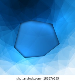 Abstract geometric polygonal background composed of triangles. Vector illustration. 