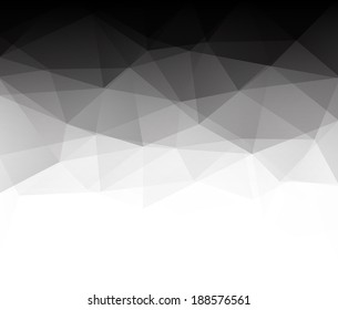 Abstract geometric polygonal background composed of triangles. Vector illustration. 
