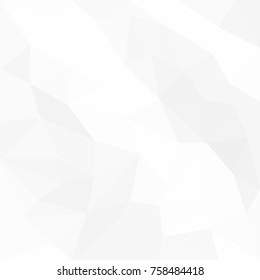 Abstract geometric polygonal background with mesh of triangles for your design. White texture. Paper texture. Trend.