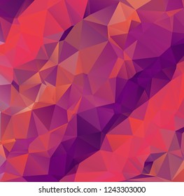 Abstract Geometric polygonal background - triangle low poly pattern - full color spectrum rainbow