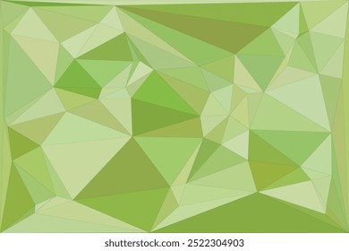 Fundo poligonal geométrico abstrato com vários tons de verde, apresentando formas triangulares afiadas e um padrão angular dinâmico para um design moderno e vibrante.