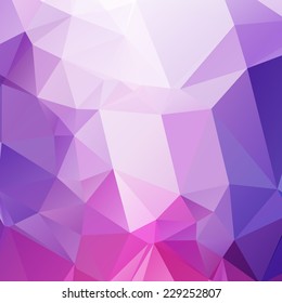 Abstract geometric polygonal background in violet, blue and pink colors.