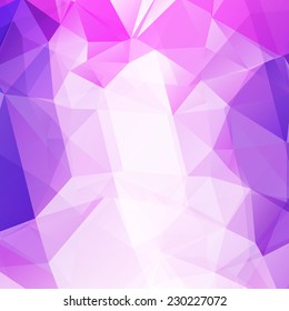 Abstract geometric polygonal background in violet, blue and pink colors.