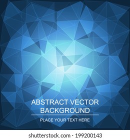 Abstract geometric polygonal background/design with place for your content