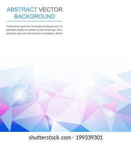 Abstract geometric polygonal background/design with place for your content