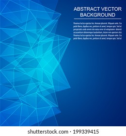 Abstract geometric polygonal background/design with place for your content