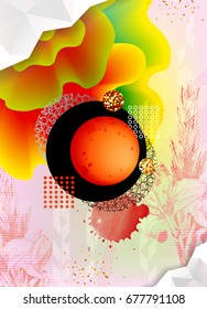 Abstract geometric polygonal design.