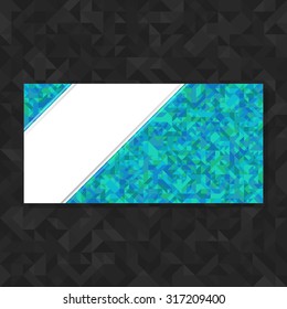 Abstract geometric polygonal futuristic vector background with copy space. Template for flyers, brochures, booklets.