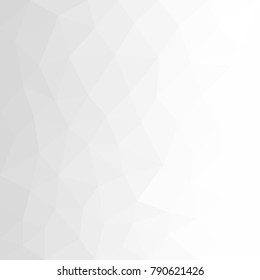 Abstract geometric polygonal grey white background with mesh of triangles for your design. White texture. Paper texture. Trend. Low poly.