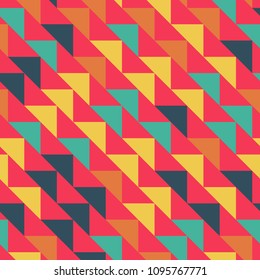 Abstract geometric polygonal pattern with colored triangles. Can be used as poster, banner, border, background, Wallpaper, card, print and etc. Eps10 vector.